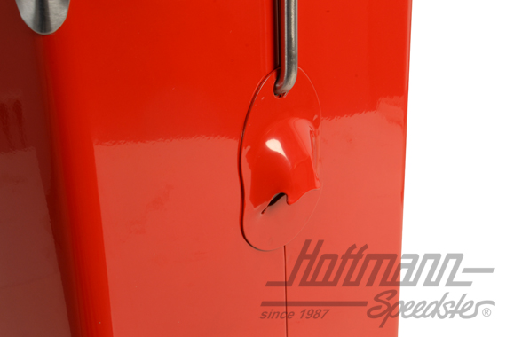 Kühlbox, Vintage Cooler, glatt, rot