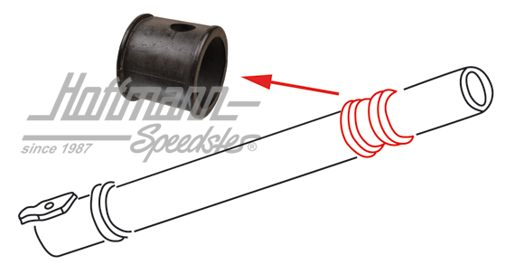 Cojinete de goma, columna de dirección, superior, 8.61-7.67                                         
