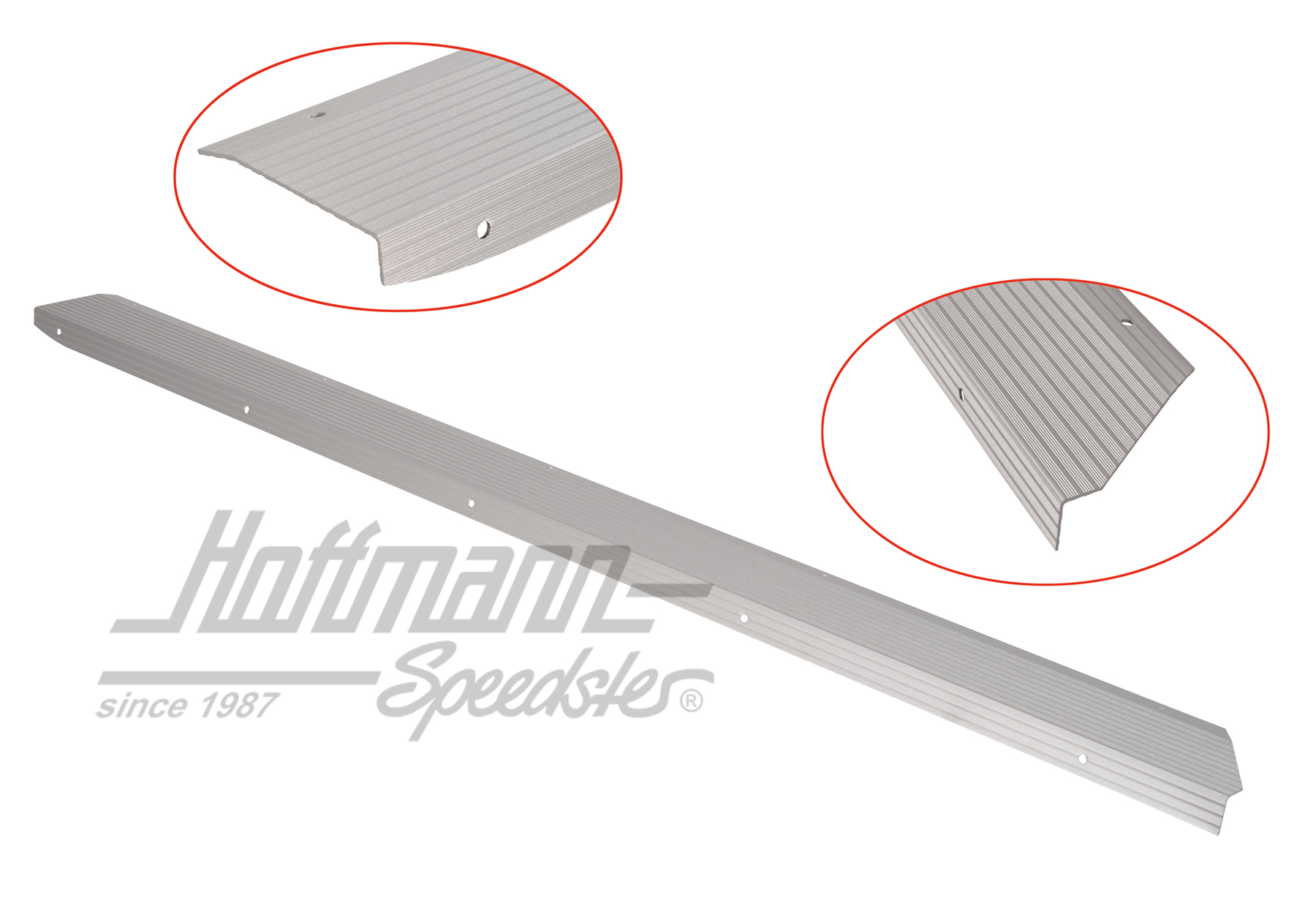 Protección de estribera, aluminio, 911, 65-73, derecho | 901 551 116 50 | 512-0104-02