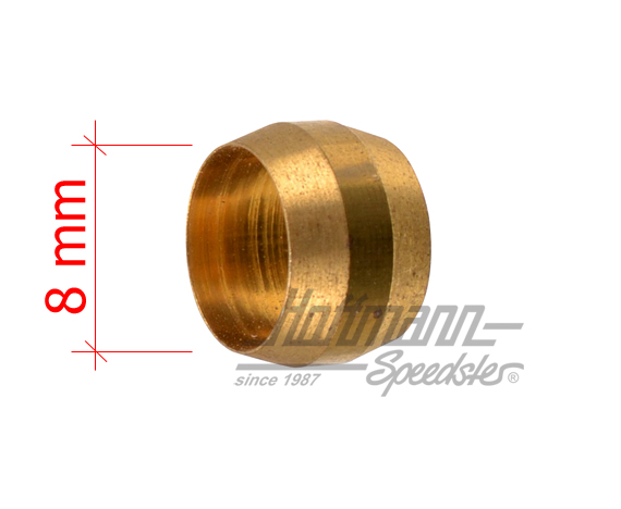 Anillo cortante, conducto de gasolina, 8 mm | 111 127 531 | 020-0823-17