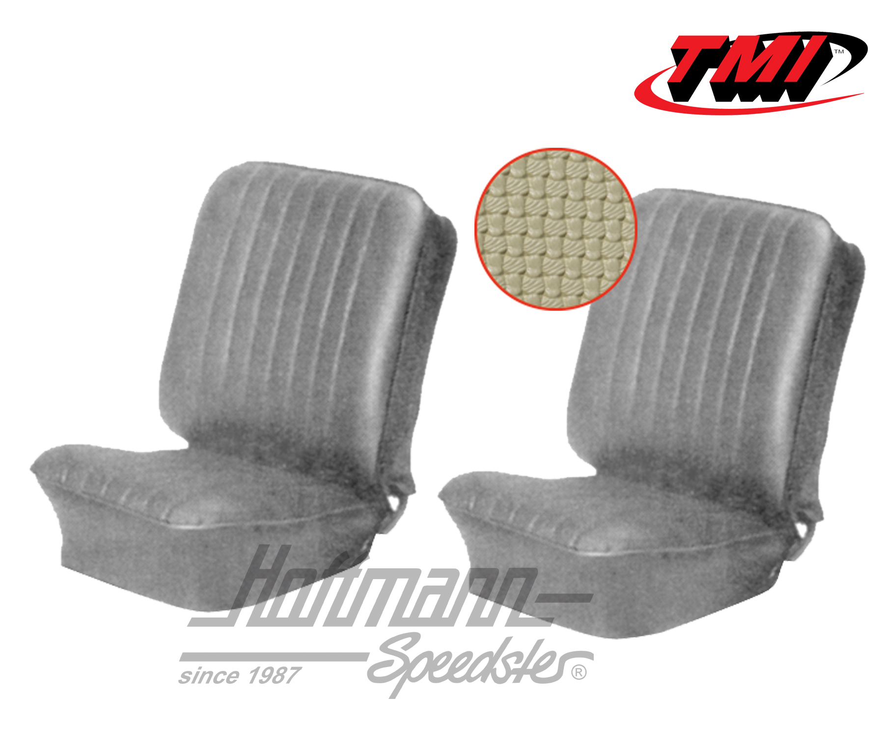 Fundas de asientos, Karmann Ghia, delanteros, 60-66, beige | 43-1502-04 | 066-0067-30