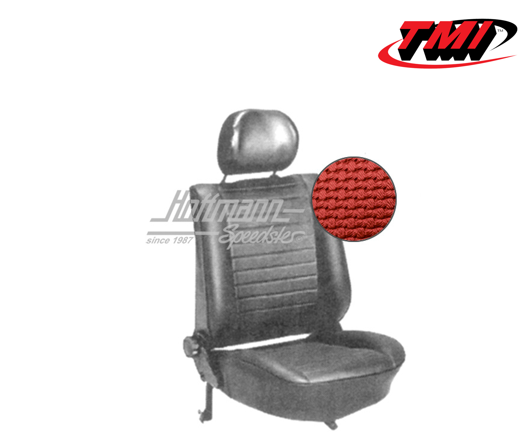 Fundas de asientos, Sedán, 8.76-, tjido de cesta, rojo | 43-1129-07 | 055-5410