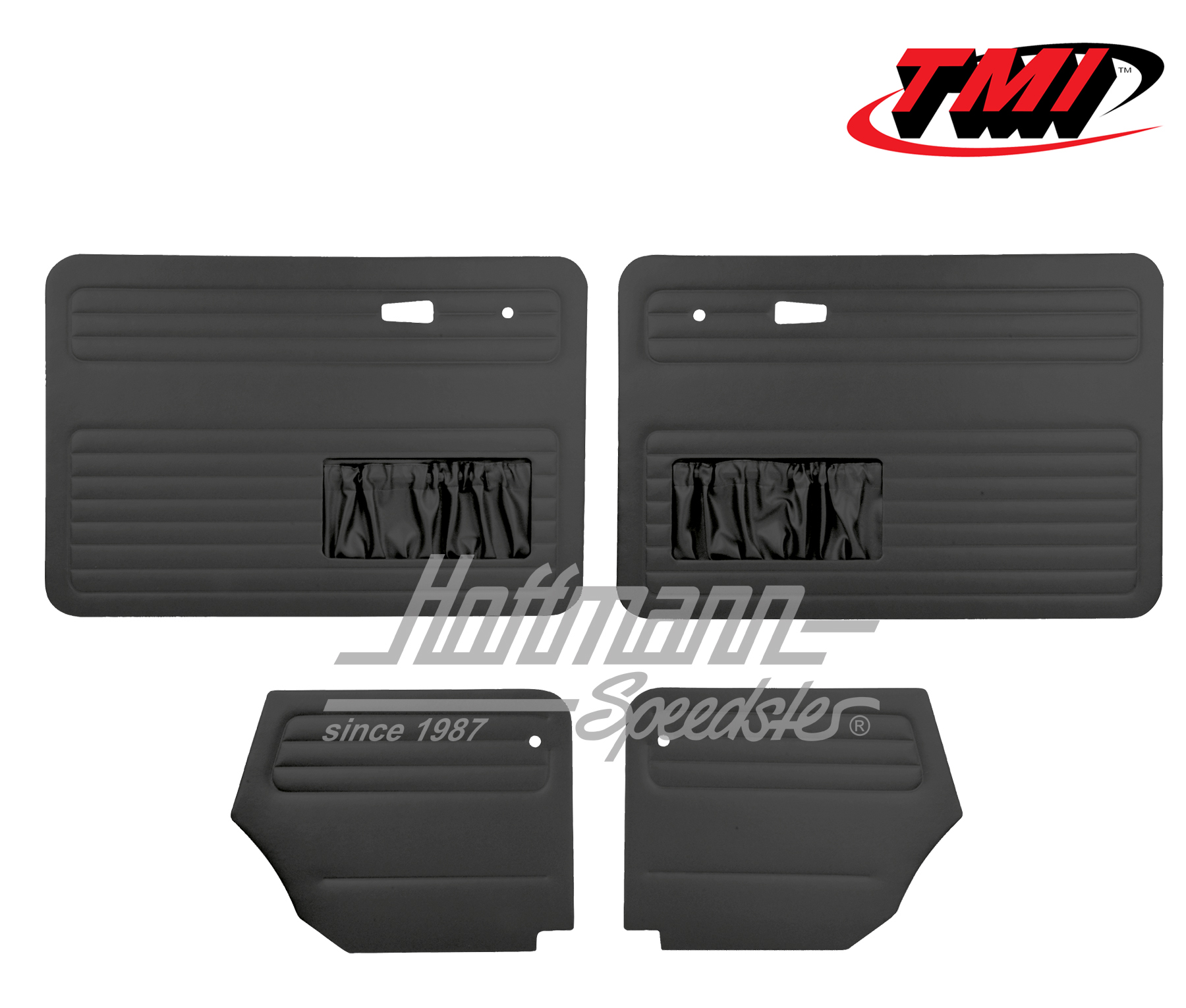 Paneles de puerta y de laterales, Escarabajo Cabriolet, 66-72, negro | 10-1329-11 | 055-7571