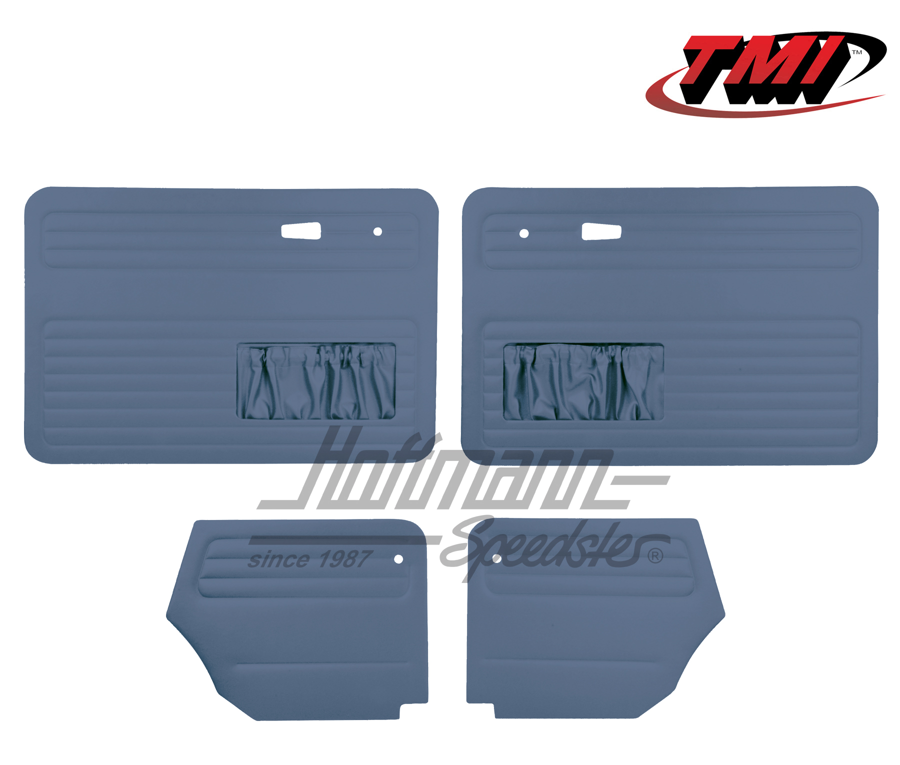 Paneles de puerta y de laterales, Escarabajo Cabriolet, 66-72, azul | 10-1329-18 | 055-7578