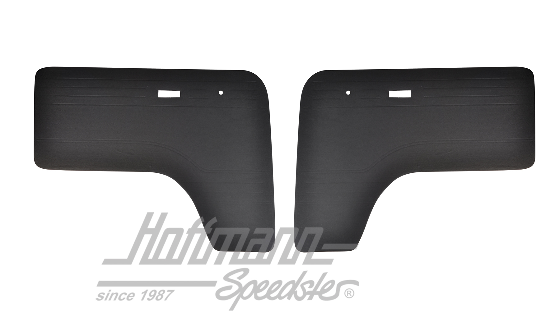 Paneles de puerta, anterior, Furgoneta T2, 67-79, negra
 | 211 898 320 | 098-0803