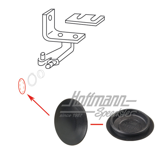 Tapa, rodillo portador, inferior | 211 843 429 | 097-1038-28