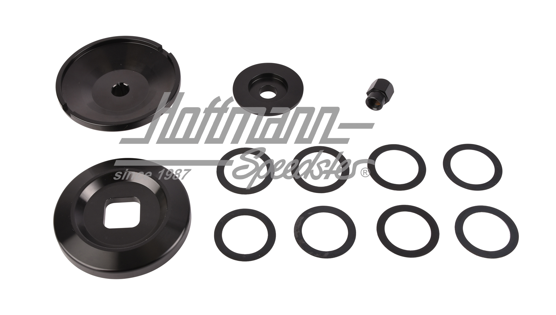 Juego de polea de alternador, Kühltek, negro                                                        