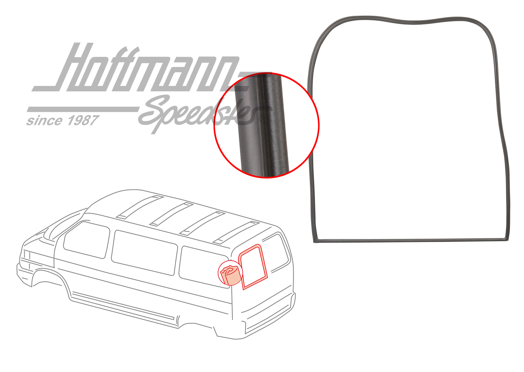 Junta de luneta trasera, puerta abatible, posterior

 | 701 845 521 | 408-1440