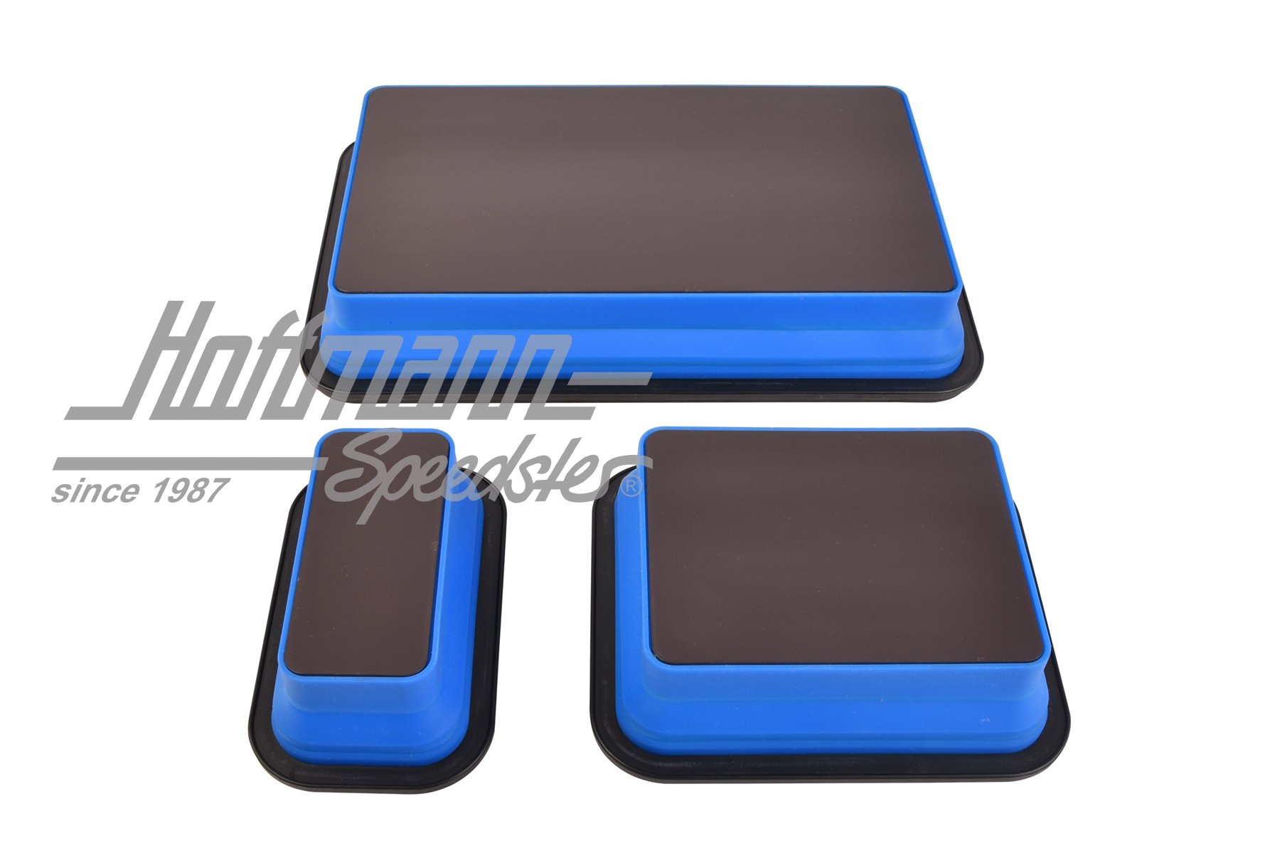 Juego de bandejas magnéticas, silicona, 3 piezas                                                    