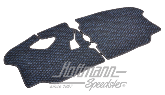 Alfombrillas, fibra de coco, 72-79, azul / negro | ZVW 2BUS DBL | 098-0040-45