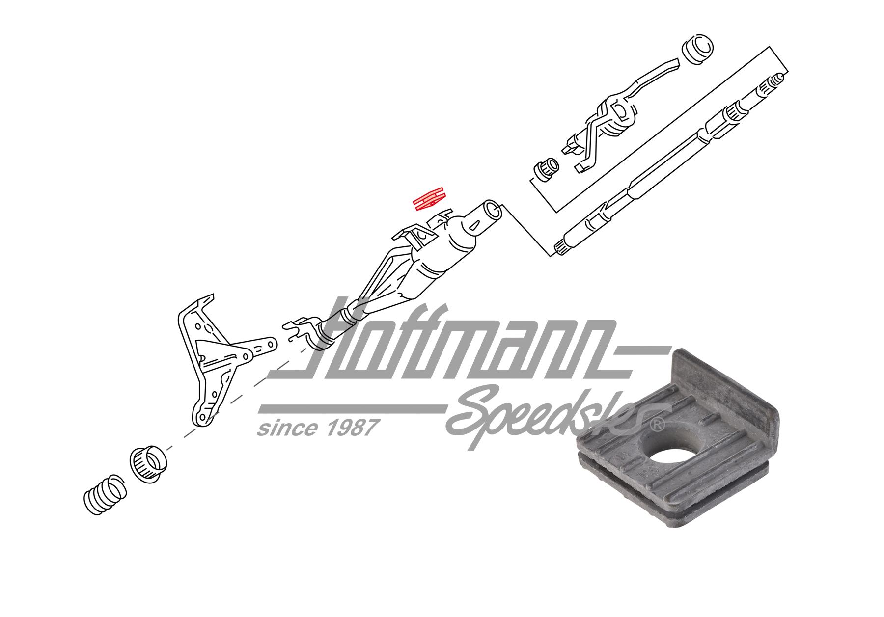 Amortiguación, tubo encamisado
, Golf 2 Diesel | 191 419 711 | 204-5008-64