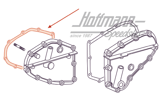 Junta, caja de cadena, 65-67, izquierda                                                             