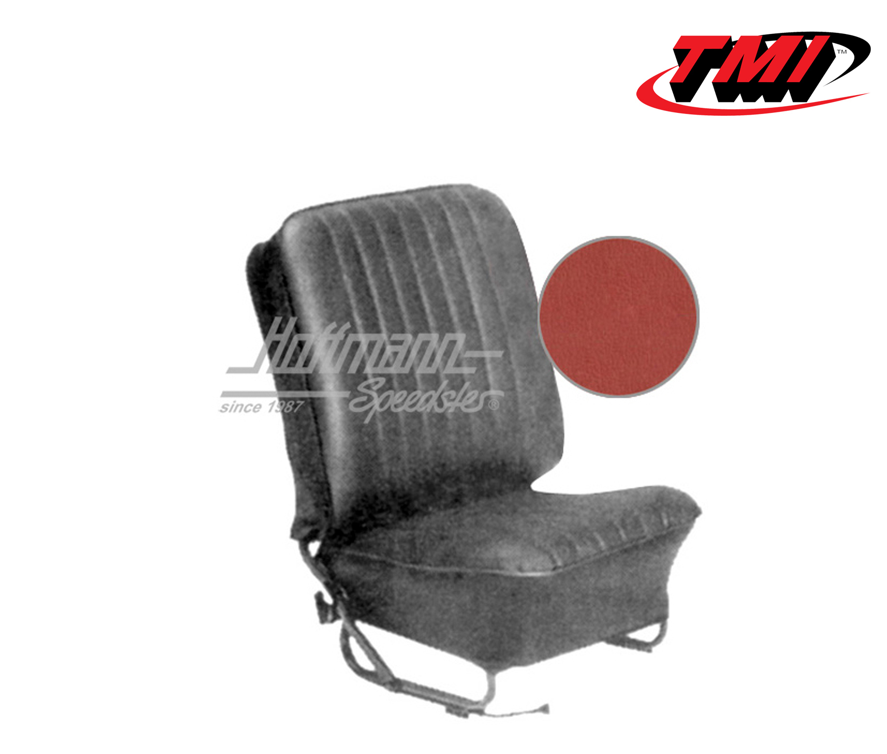 Fundas de asientos, Cabriolet, 57-64, clásica, rojo ladrillo | 43-1322-23-15W | 055-6617