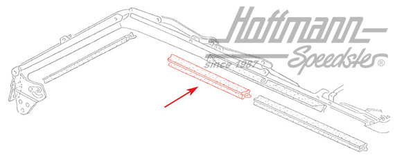 Junta de capota, ventanilla lateral, superior, dcha. | 155 871 362 D | 180-4022