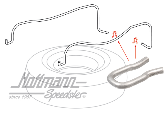 Clip de seguridad, estribo de sujeción rueda de repuesto | 251 801 921 | 370-8000