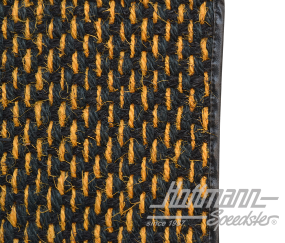Alfombrillas, fibra de coco, 59-72, amarillo / negro                                                