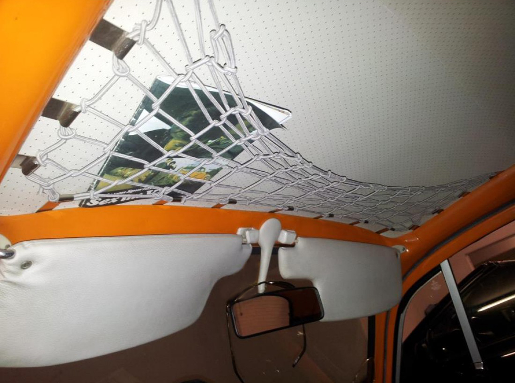 Redecilla de equipaje, interior en el techo, Escarabajo, gris                                       