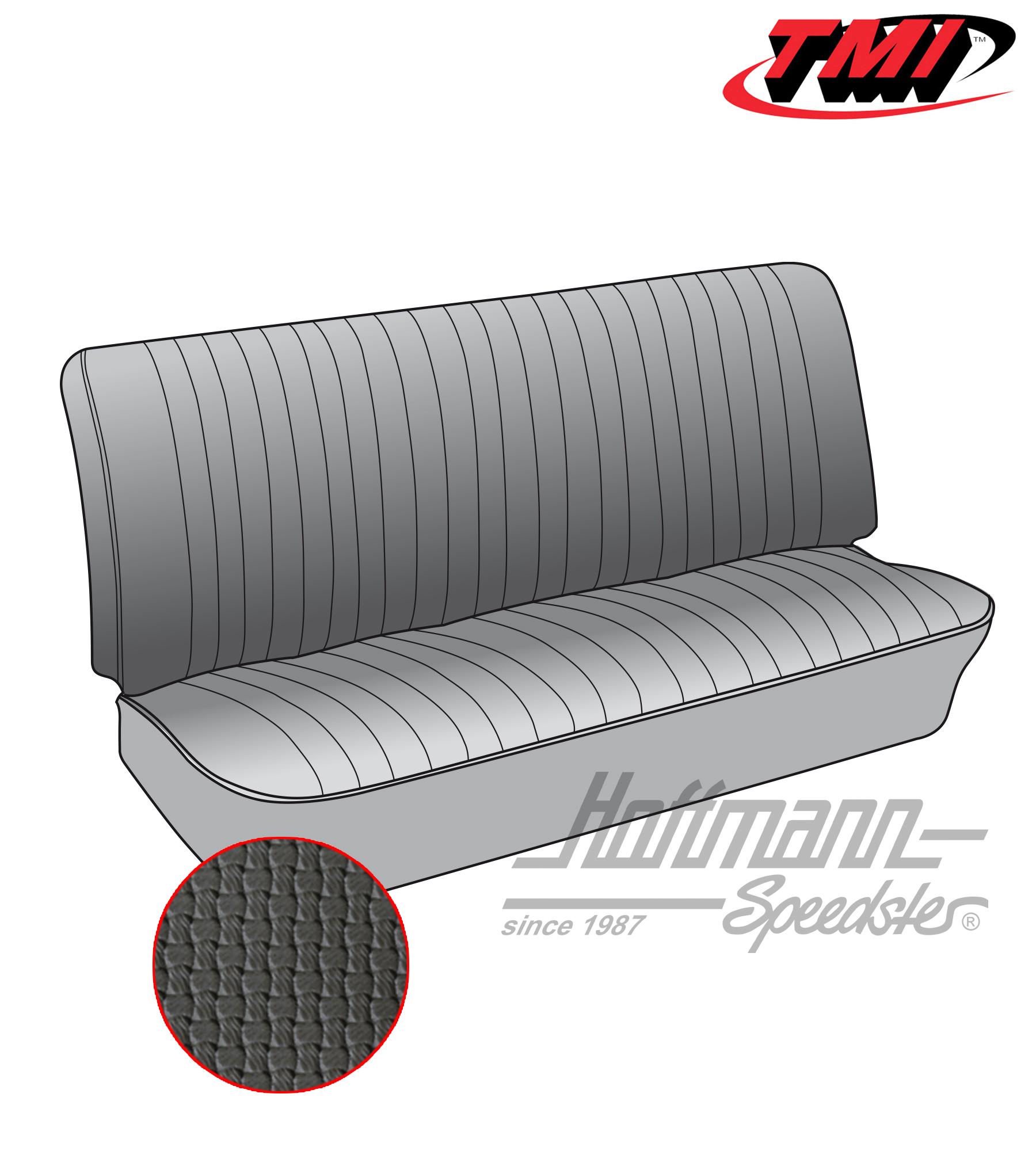 Fundas de asiento, banco de asiento delantero, 50-62, negras | 43-2110-01 | 098-0600-10