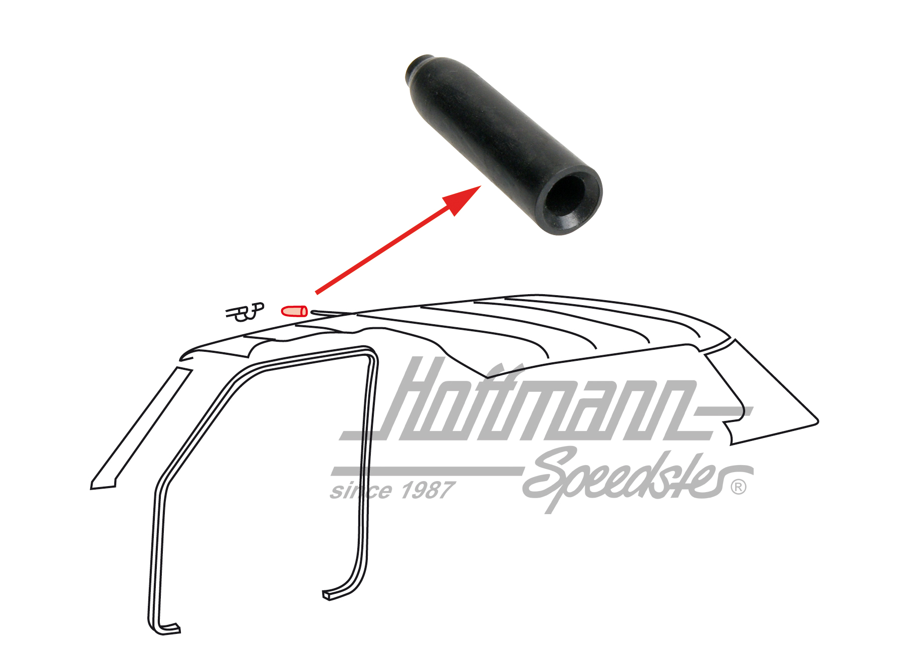 Caperuza, tensor de techo, Golf 1                                                                   