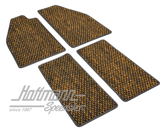 Alfombrillas, fibra de coco, -57, amarillo / negro | ZVW 2YL | 020-5381-06