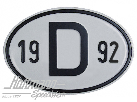 Placa de nacionalidad "B" (Bélgica), "1947", aluminio |  | 020-2397-47