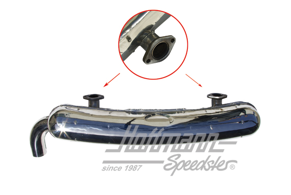 Escape deportivo, acero inoxidable, 1 x 70 mm, 66-73 | 92.510S | 520-3420