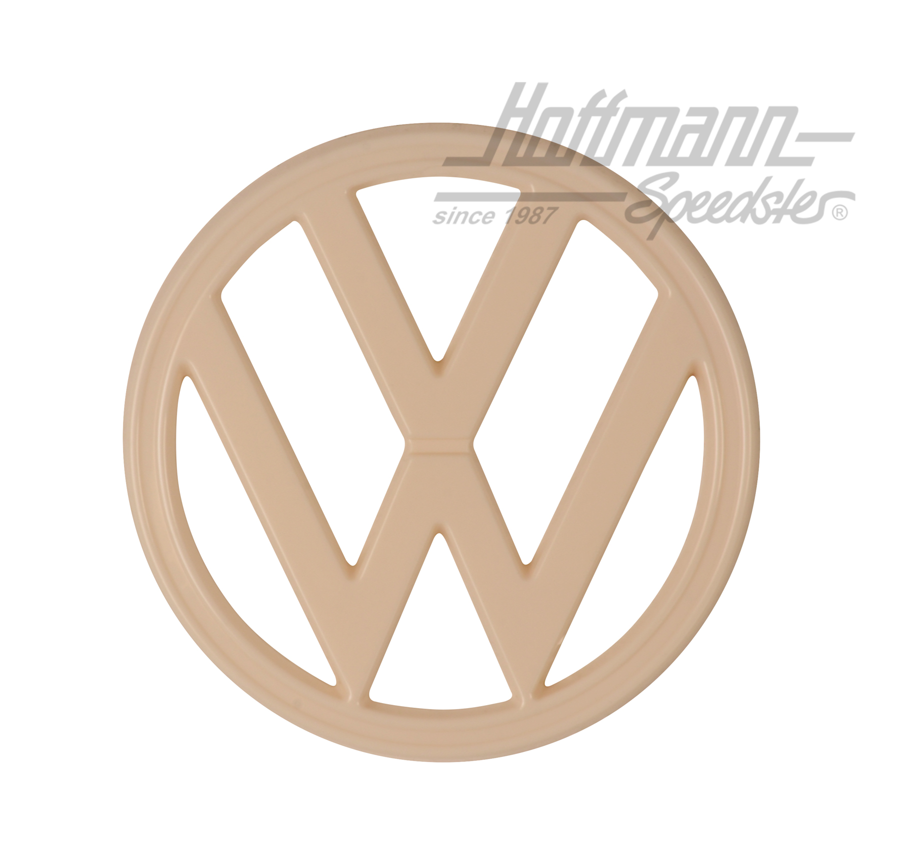 Emblema, anterior, Furgoneta T2, 180 mm, blanco | 211 853 601 E | 097-1081-04