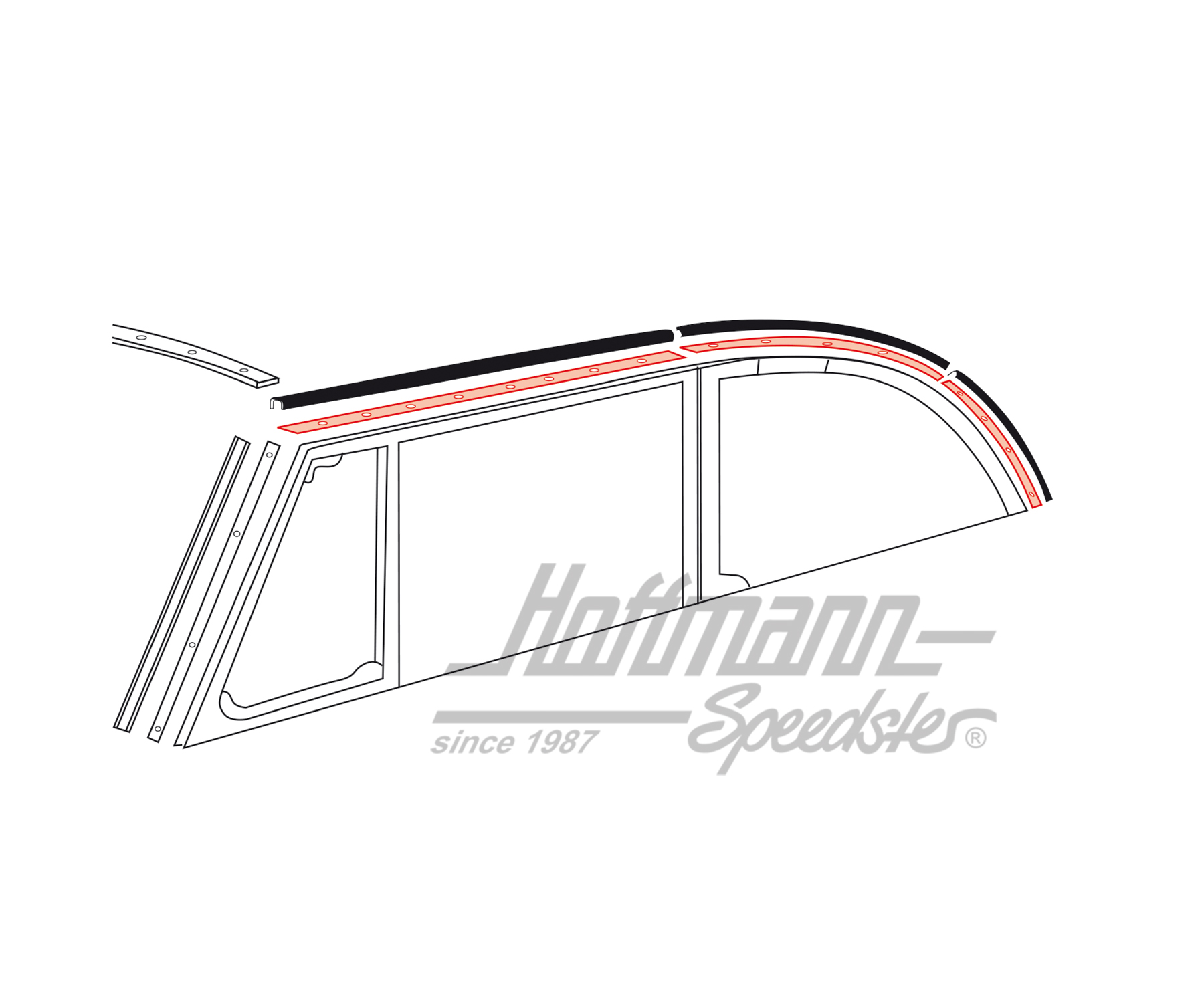 Riel de sujeción para 020-4860, 8.72- | 151 871 359 C | 020-4815