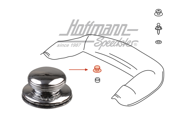 Tenax hembra, 356, cromado                                                                          