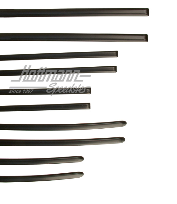 Kit de molduras, de 10 piezas, Golf 1, negro | 173 898 111 | 180-1169