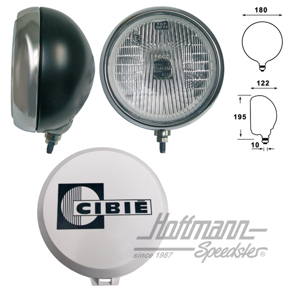 Faro antiniebla Cibié Oscar, cromado / negro | 067679 | 020-4442-04