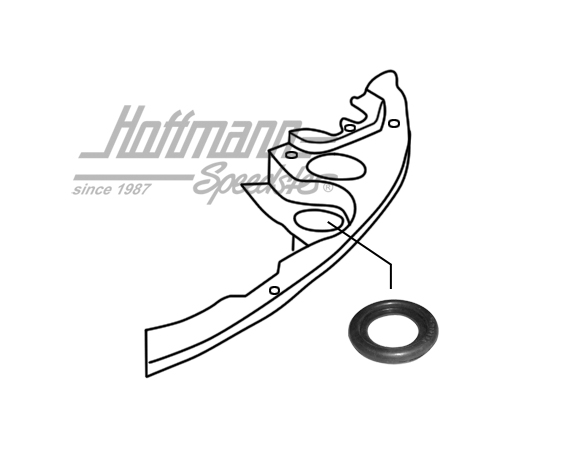 Pasante de goma para tubo flexible de precalentamiento | 113 119 571 | 020-0916-04