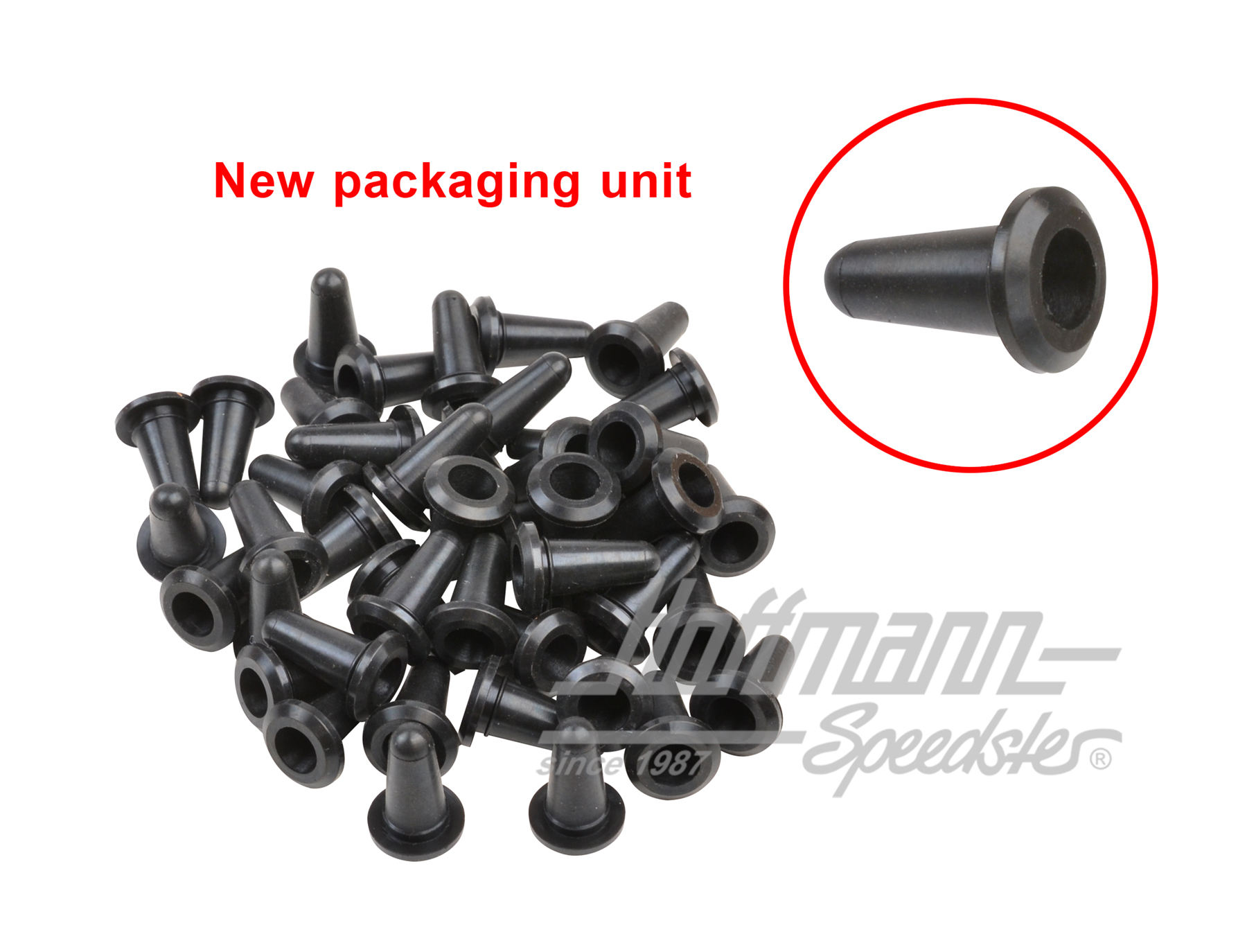 Set de boquillas de paso de goma, revestimiento de puerta, Furgoneta T2 | 361 867 425 | 020-0014-10