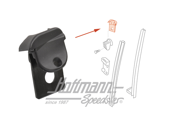 Tope, cristal accionamiento manual, posterior, izquierda
                                          