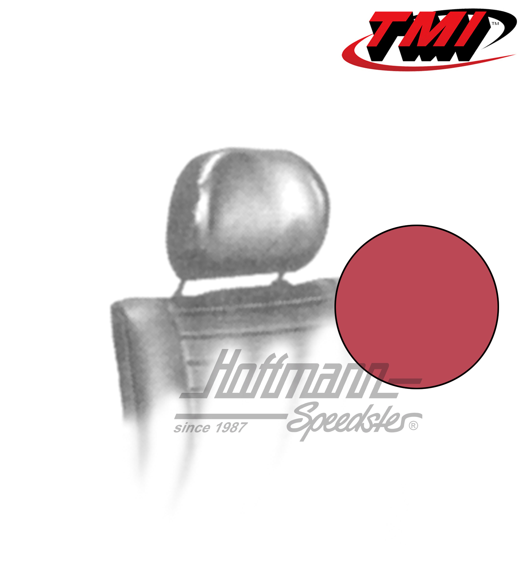 Fundas de reposacabezas, 8.75-, rojo | 43-1010-17 | 055-7010