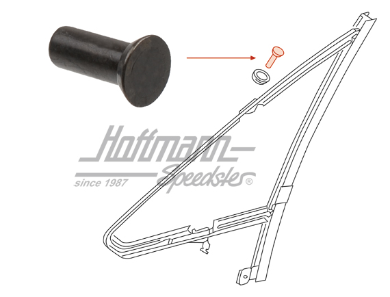 Remache, Ventanilla giratoria, Golf 1, 8.79-12.83                                                  