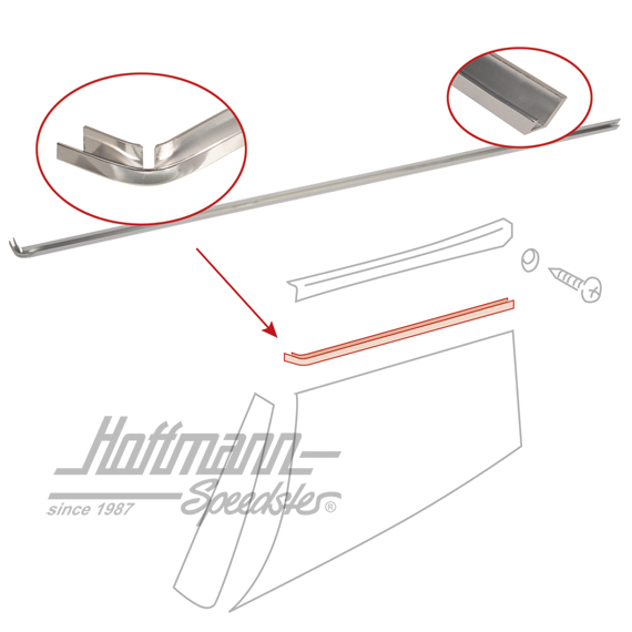 Moldura, revestimiento, posterior, 911, dcha.                                                       