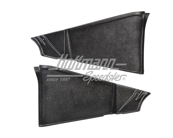 Cubiertas de bisagras, Karmann Ghia, 12.68-7.74, negras | 141 867 035 BK | 060-4101-13