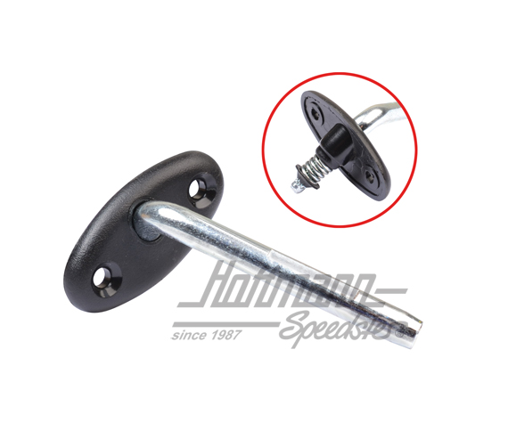 Soporte de visera parasol, 64-74, izquierda, negro | 141 857 559 B | 066-0108-21