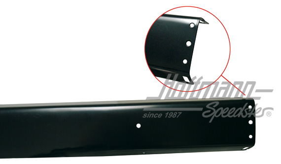 Parachoques, Furgoneta T3, 79-, posterior, negro | 251 807 311 | 370-2015