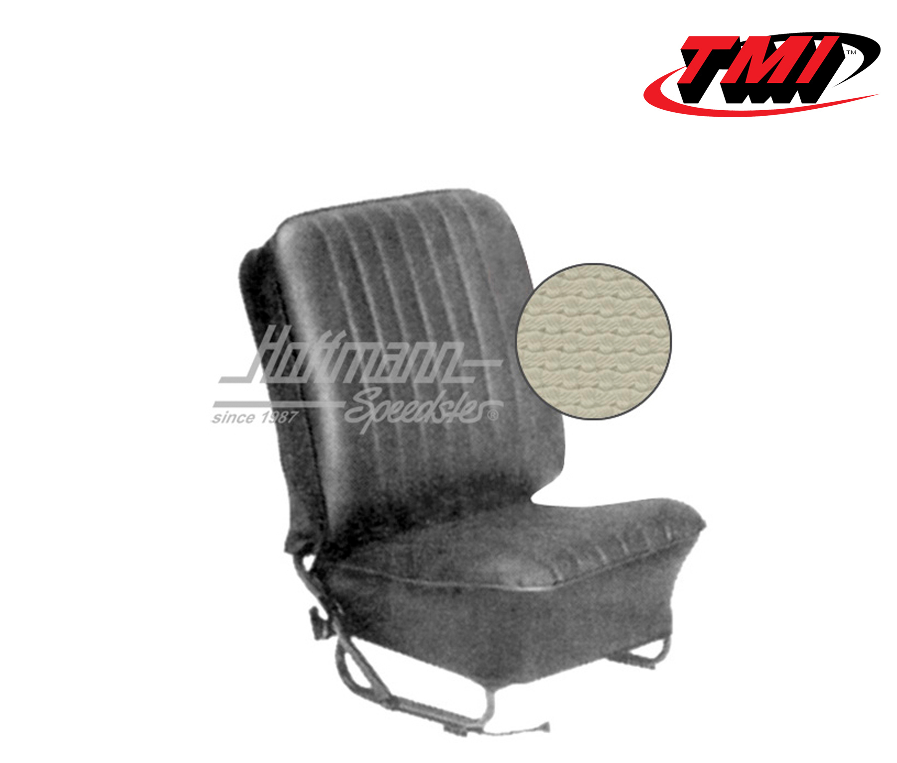 Fundas de asientos, Sedán, 57-64, tejido de cesta, blanco antiguo | 43-1123-05 | 055-5650