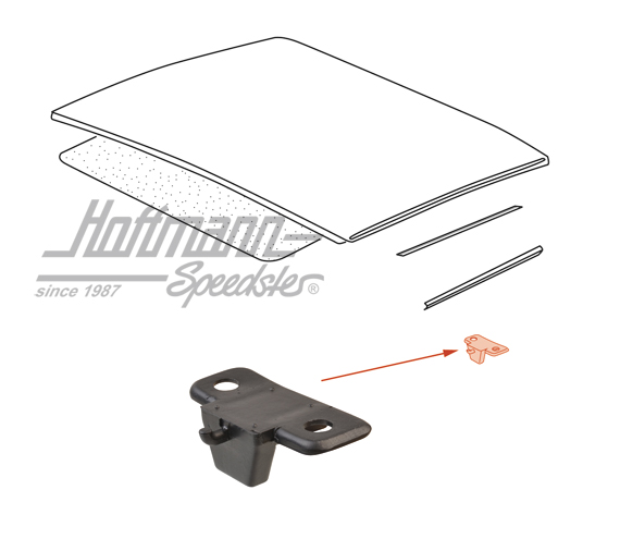 Soporte, techo Targa, posterior, 914, izquierdo / derecho                                           