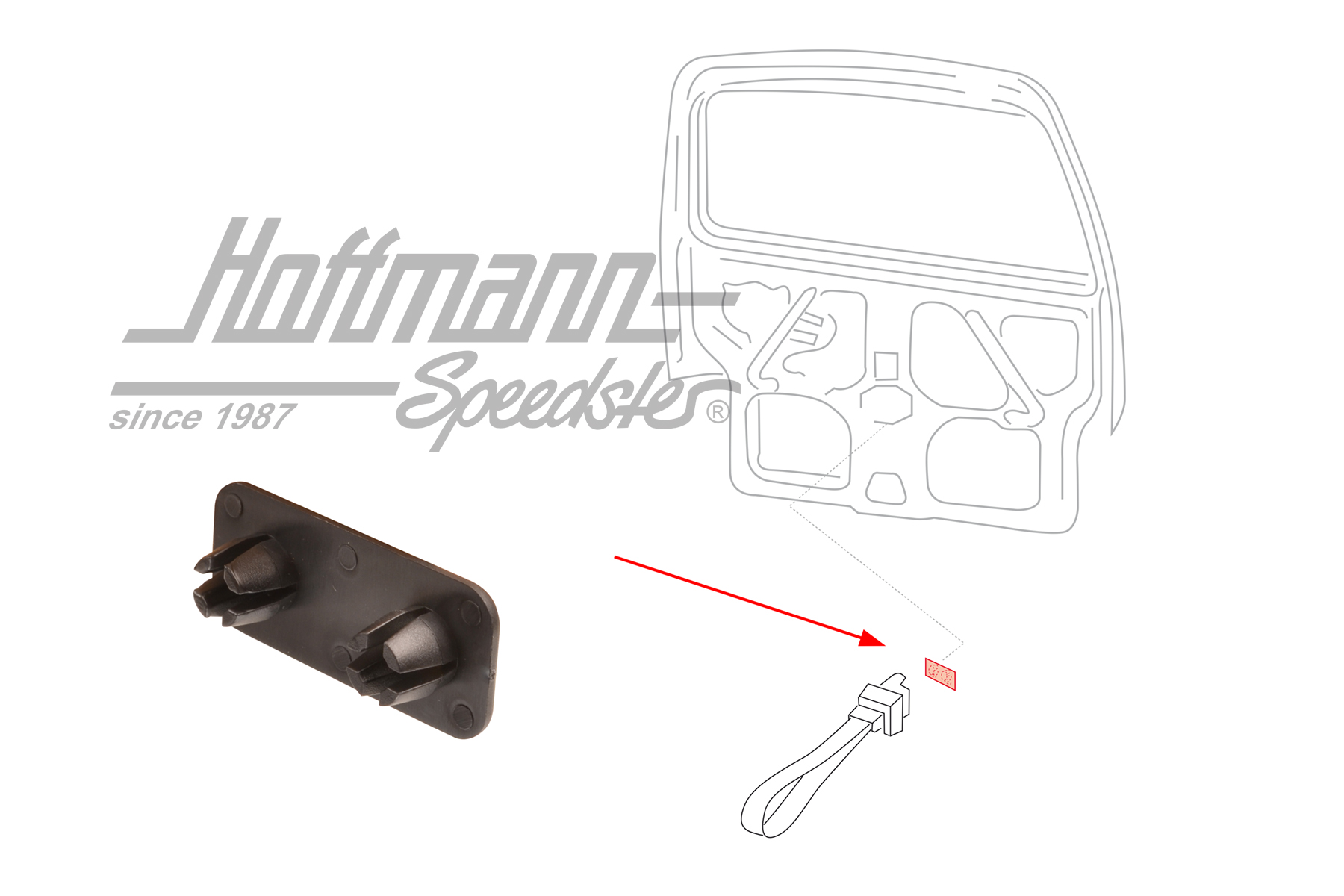 Clip, lazo, portón trasero
, 9.90-7.98 | 701 829 623 | 408-1053