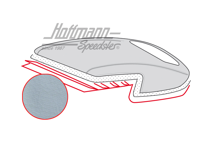 Cielo de techo, Cabriolet, 8.59-3.67, blanco |  | 060-4028-05