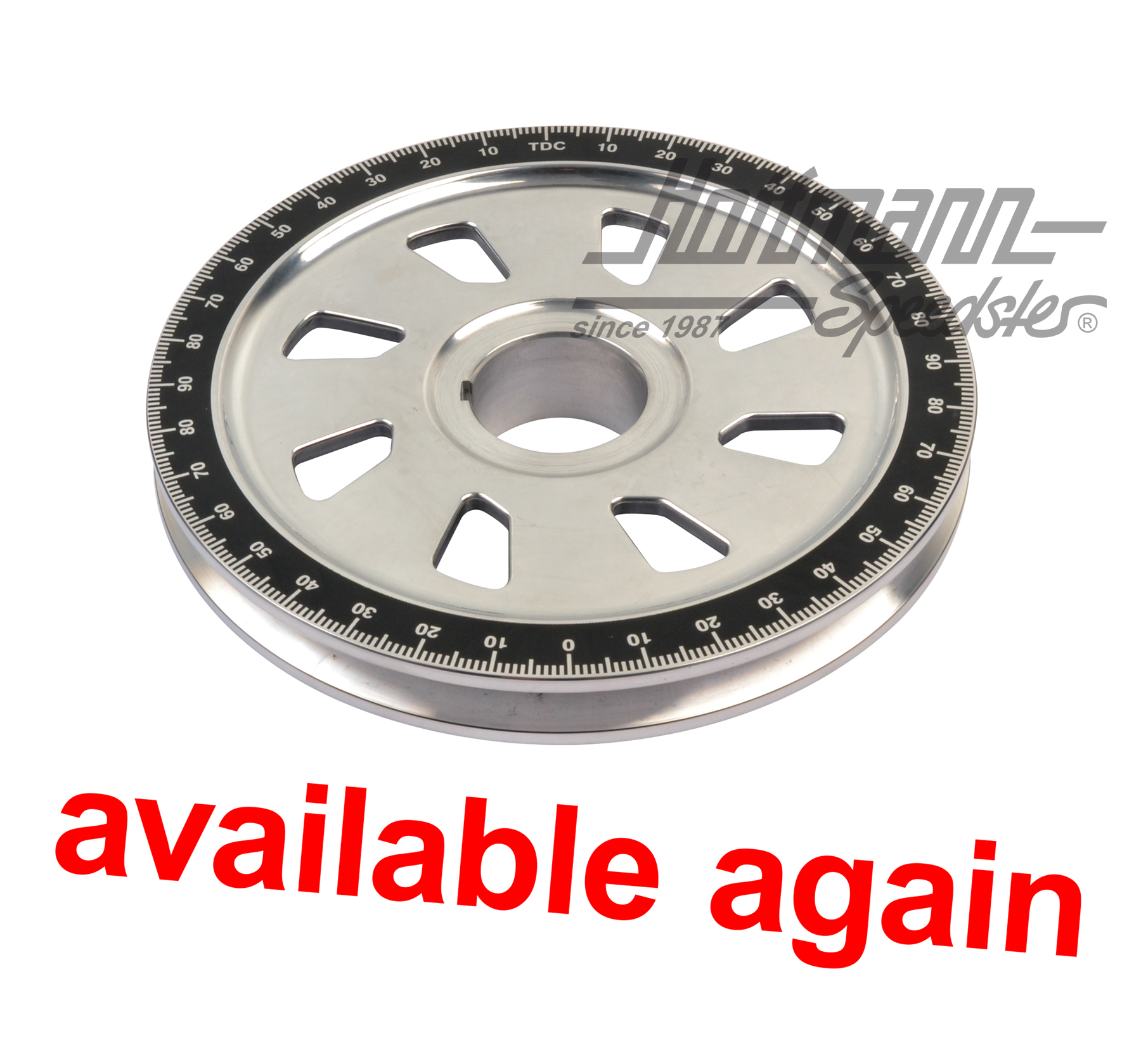 Polea, aluminio, Shark-Design, negra | AC 105 253 B | 010-1129