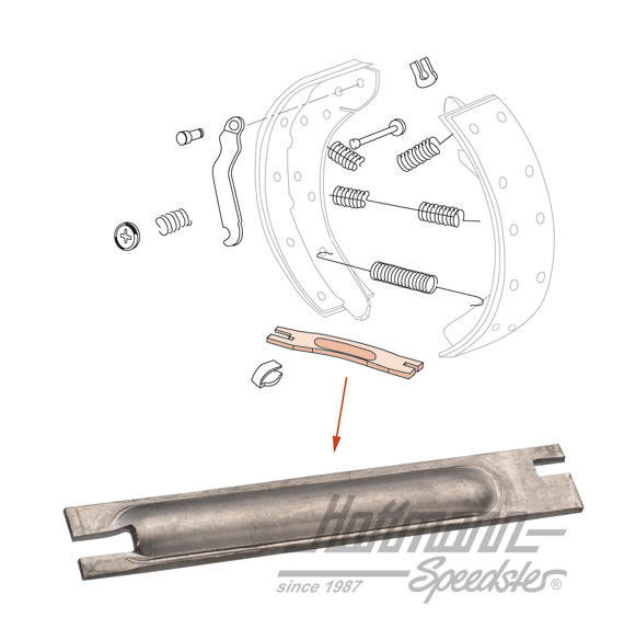 Barra de presión, Fugoneta T2, trasero, derecho | 211 609 632 D | 090-3196-02