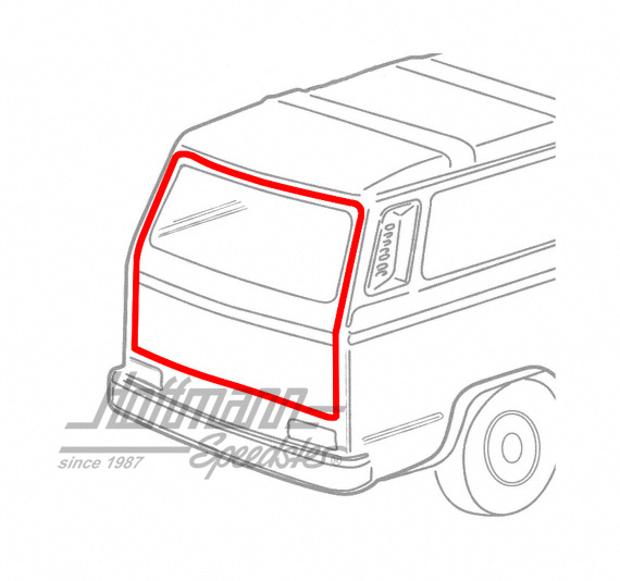 Junta de portón trasero, Furgoneta T3 | 255 829 193 | 350-2005