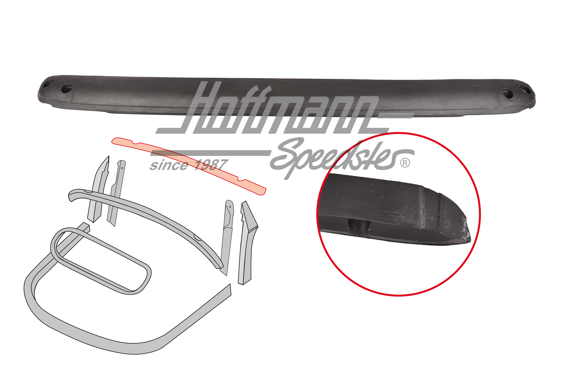 Contracercho parabrisas (plástico), 8.67-7.72 | 151 871 189 FK | 020-4603-08