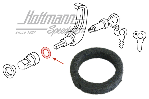 Junta anular, tirador de puerta corredera, exterior | 211 843 731 | 090-6159