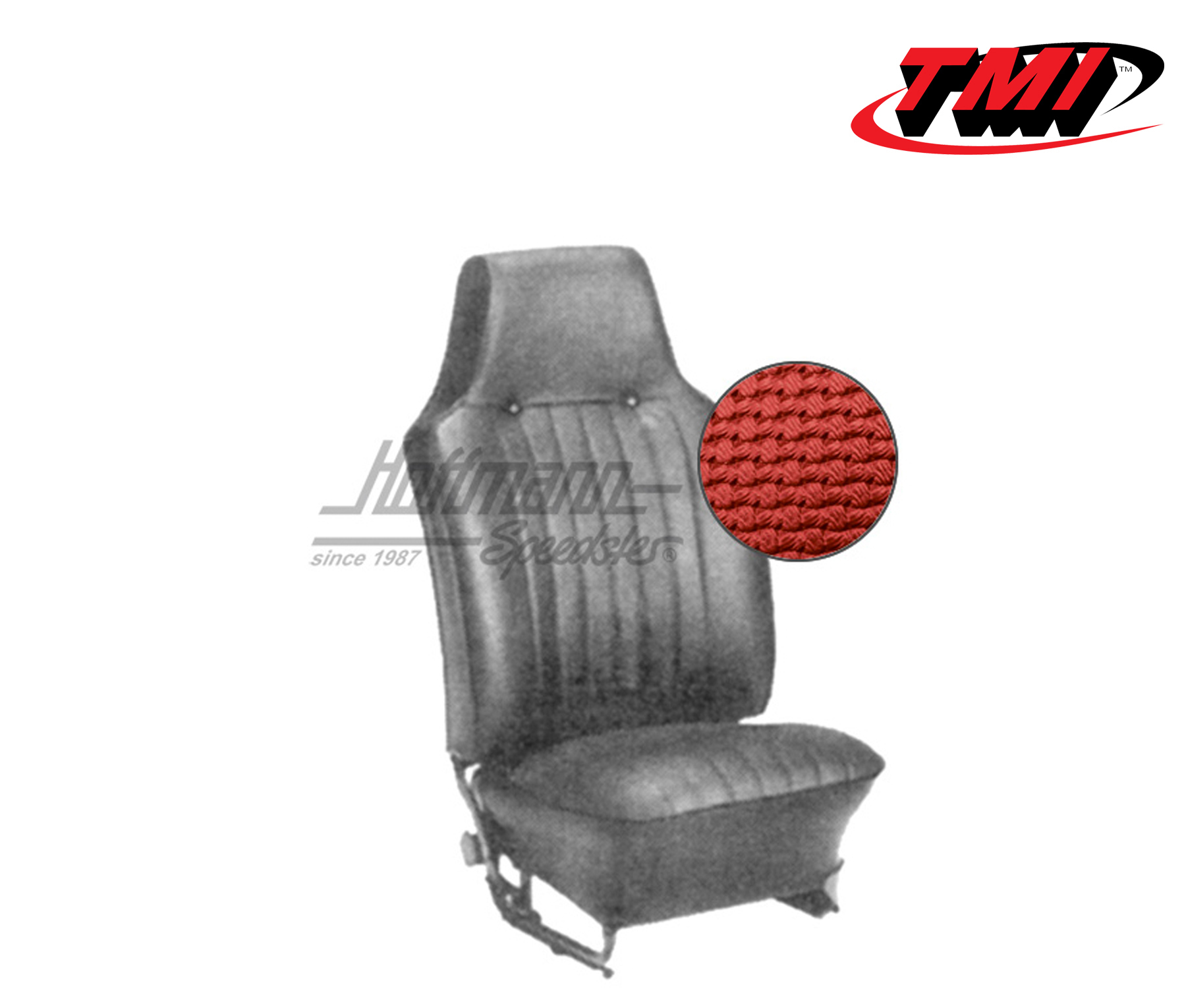 Fundas de asientos, Sedán, 67-69, tejido de cesta, rojo | 43-1125-07 | 055-5710